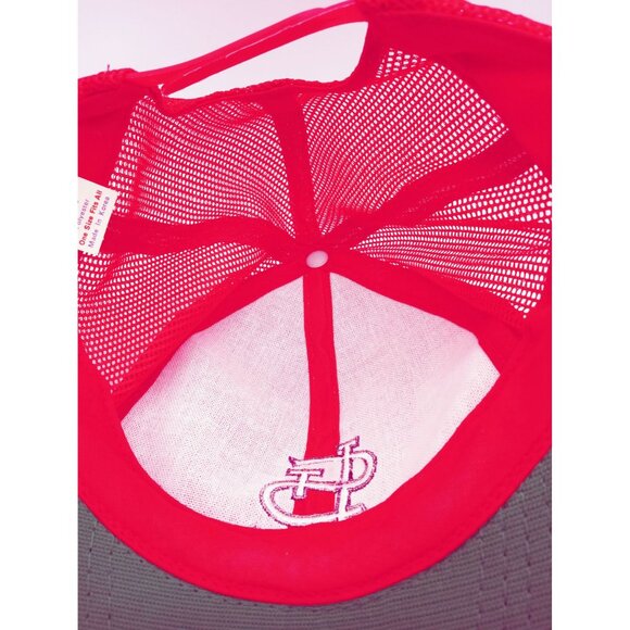 Hat St. Louis Cardinals Red Mesh Baseball Cap Vintage Snapback One Size Sports - Picture 10 of 14